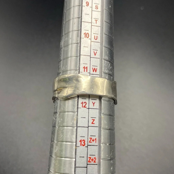 Sterling Silver Large Prasiolite Stone Statement Ring - Picture 12 of 16